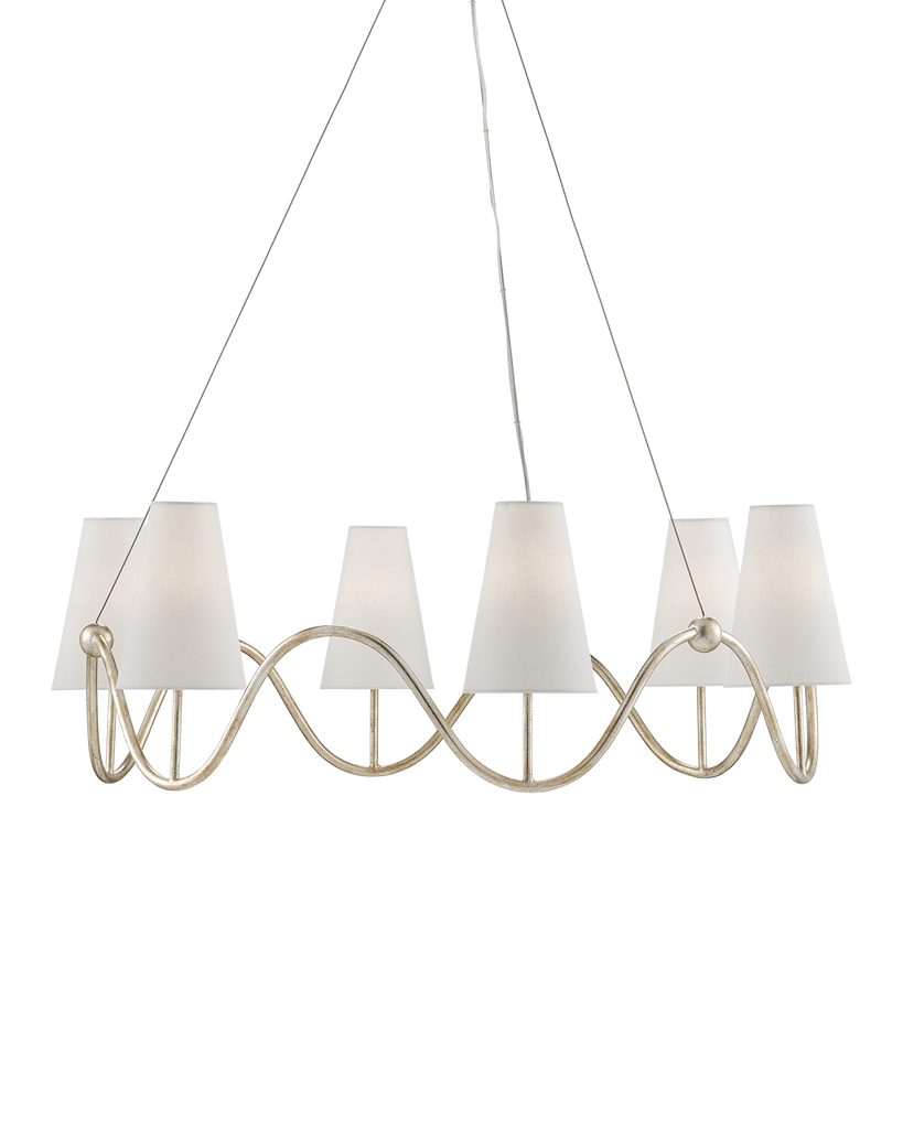 Currey & Co Kadir Silver Chandelier | 9000-0526