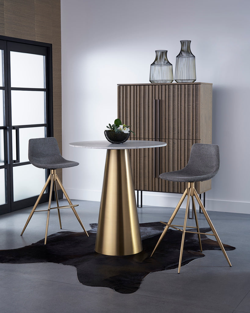 Damon Bar Table - Gold | Sunpan Furniture - 104428