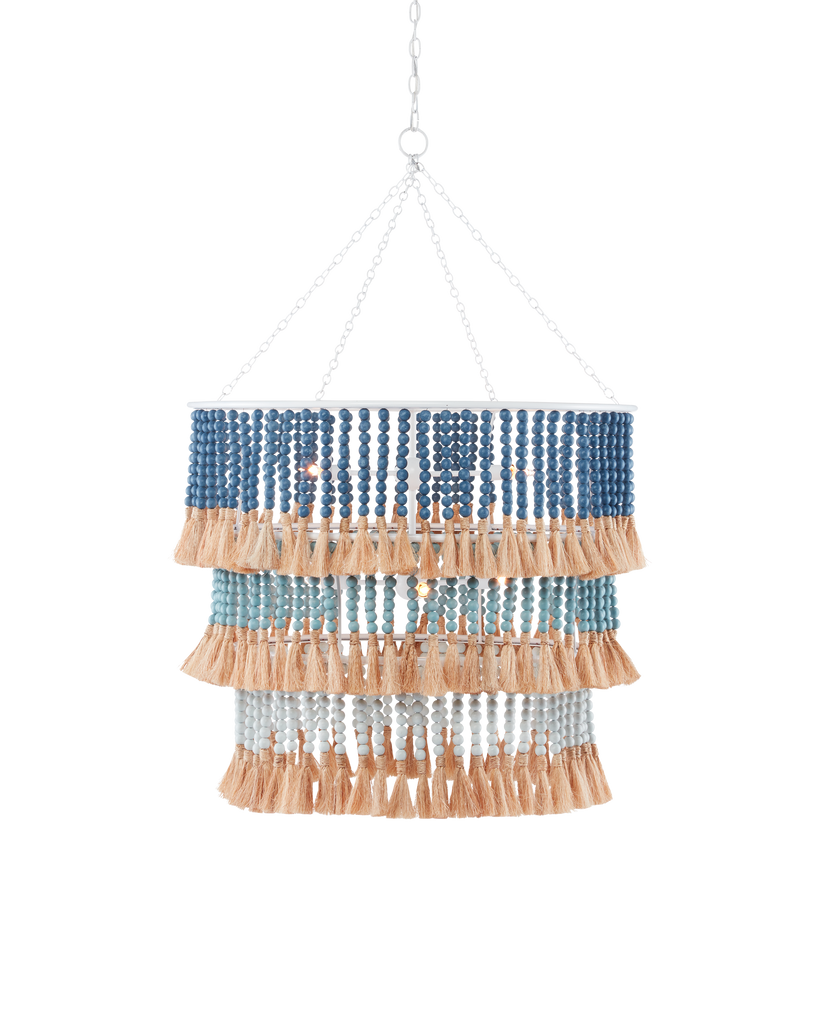 Currey & Co St. Barts Blue Chandelier | 9000-0830