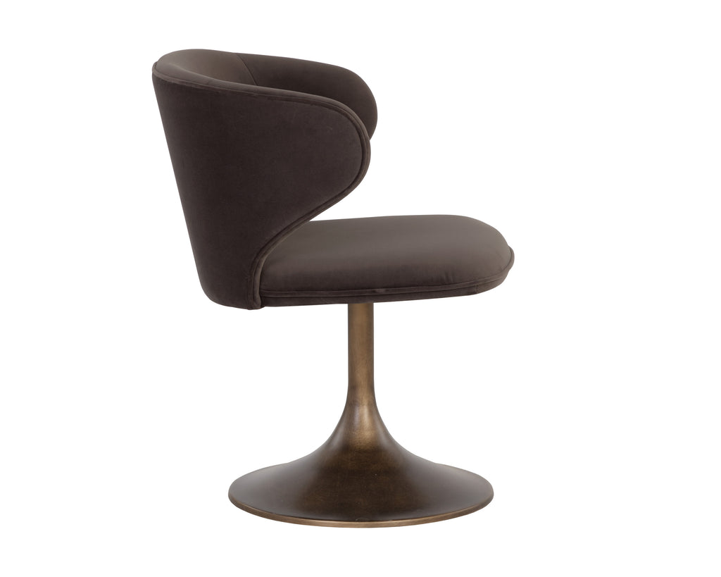 Simone Swivel Dining Chair - Meg Ash | Sunpan Furniture - 108762