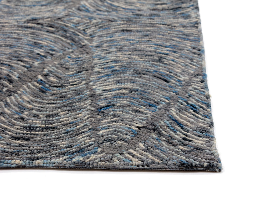 Corfu Hand-Tufted Rug - Blue / Charcoal - 9' X 12' | Sunpan Furniture - 106260