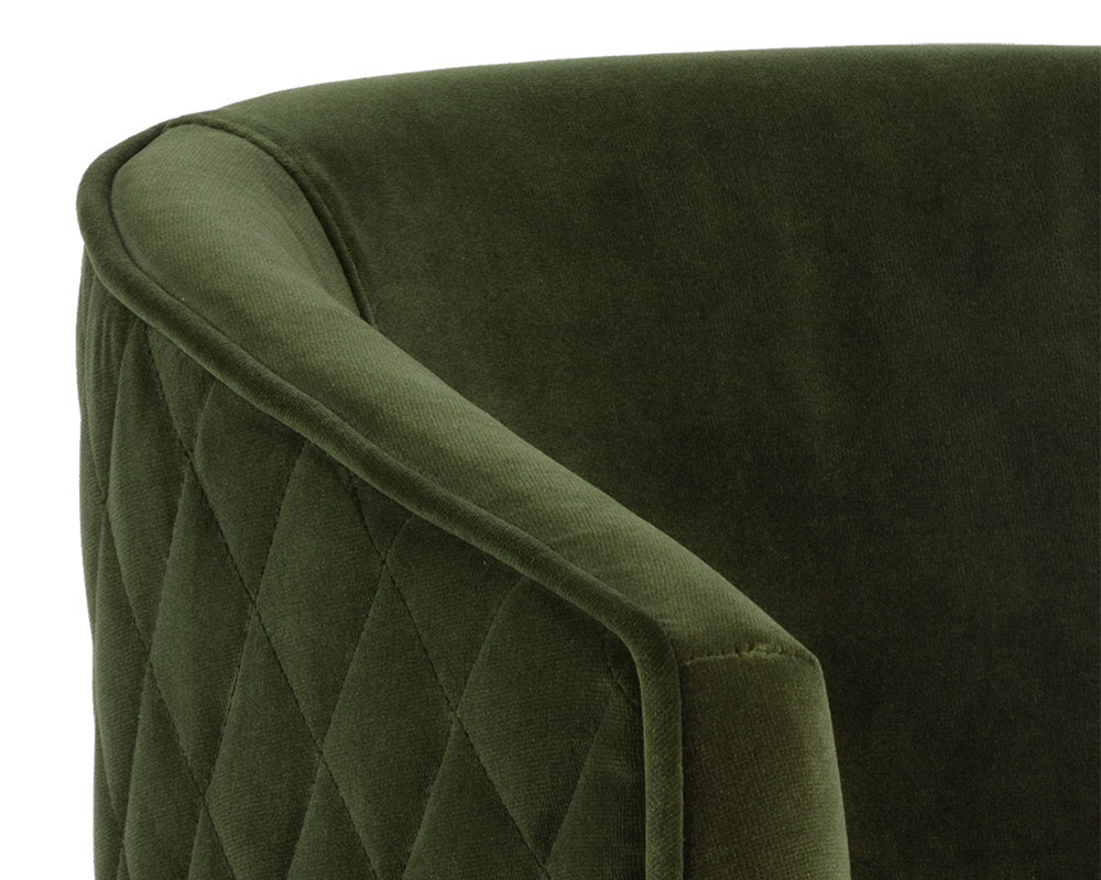 Cornella Dining Armchair - Forest Green | Sunpan Furniture - 103524