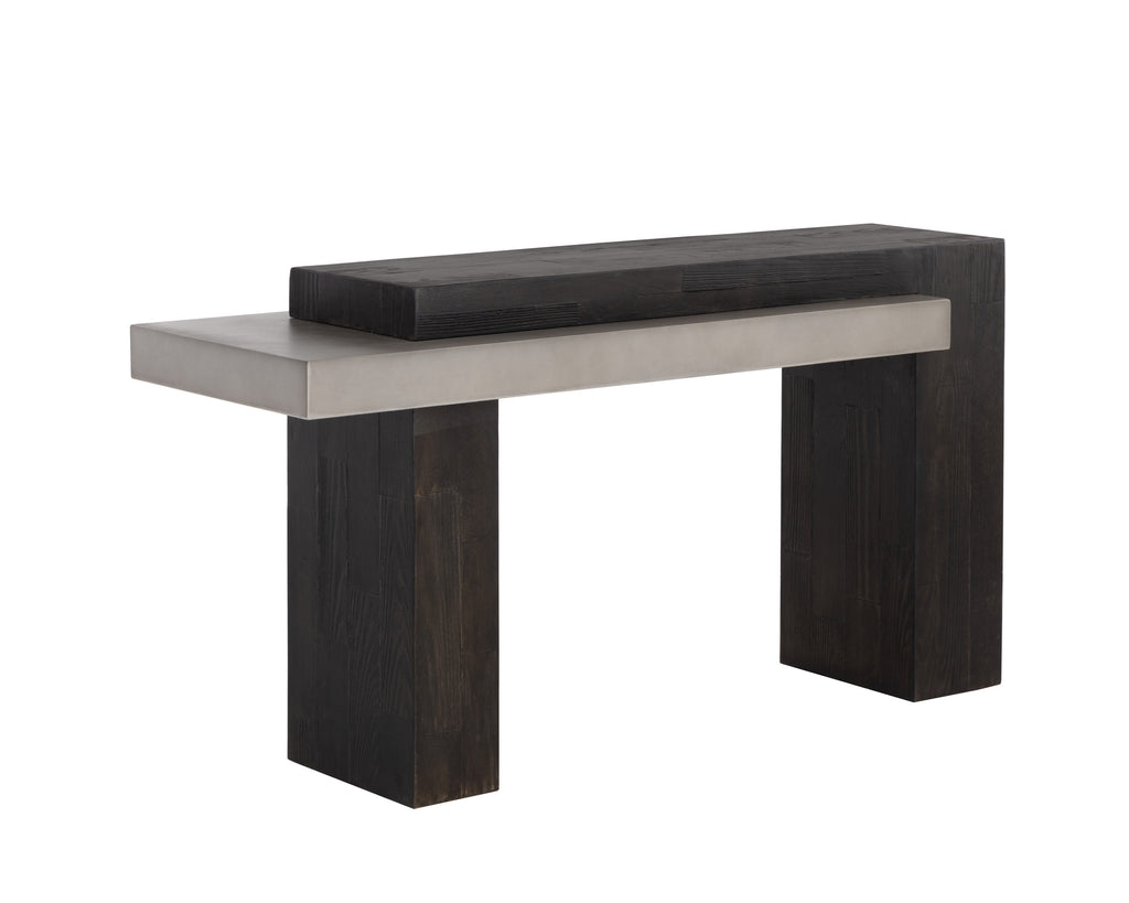 Herriot Console Table - Dark Brown / Grey | Sunpan Furniture - 108549