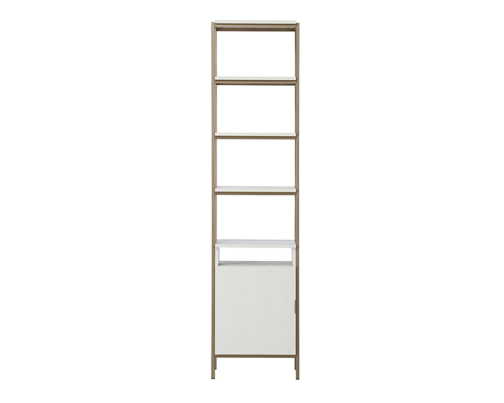 Ambrose Modular Bookcase - Small - Champagne Gold - Cream | Sunpan Furniture - 107645