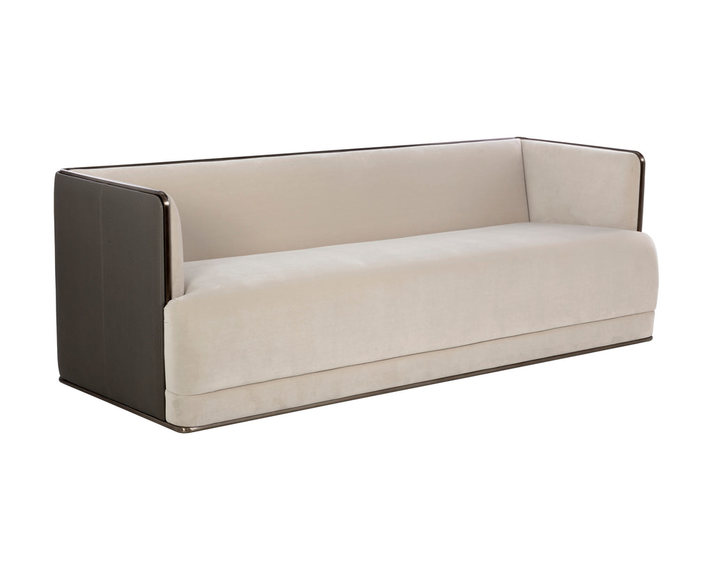 Sierra Sofa - Meg Taupe / Porcini Taupe | Sunpan Furniture - 108050