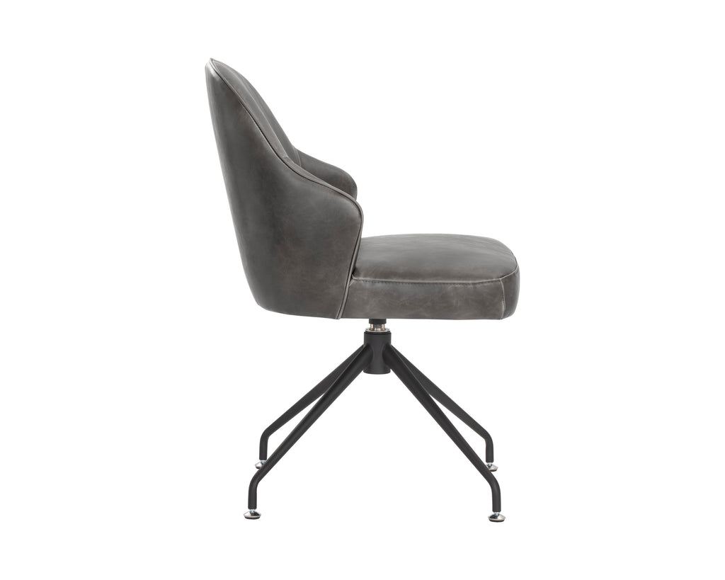 Bretta Swivel Dining Chair - Overcast Grey | Sunpan Furniture - 106102