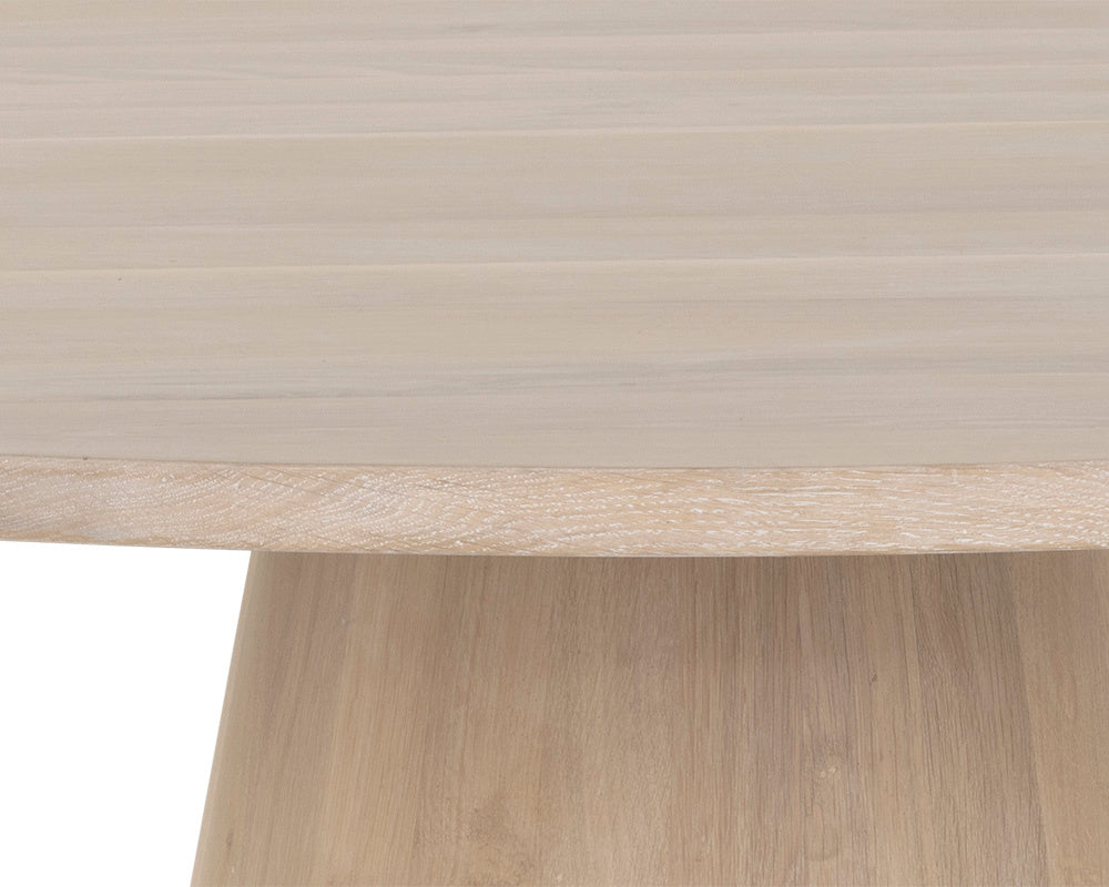 Elina Dining Table - Round - Light Oak - 54" | Sunpan Furniture - 111022