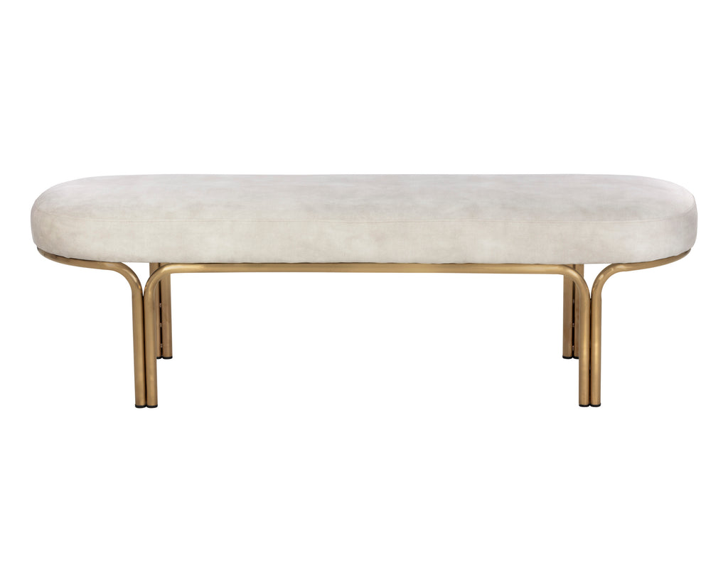 Gwen Bench - Nono Cream | Sunpan Furniture - 107584