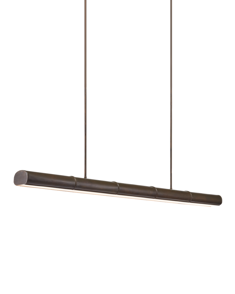 Currey & Co Lyon Large Bronze Linear Chandelier | 9000-0862