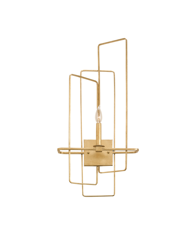 Metro Gold Wall Sconce, Right | Currey & Co - 5163