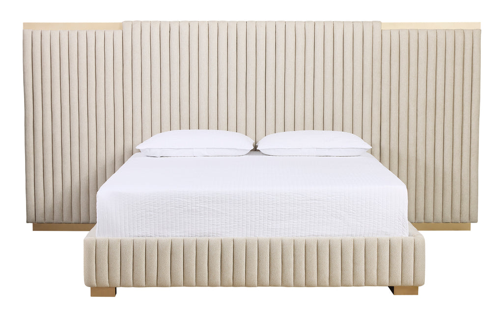 Tarrant Bed - King - Monument Oatmeal | Sunpan Furniture - 110987