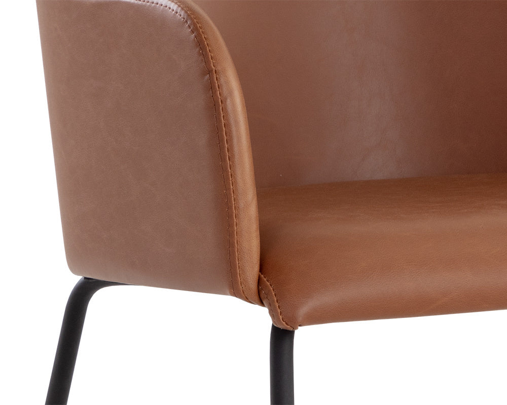 Hensley Dining Armchair - Hazelnut | Sunpan Furniture - 109140