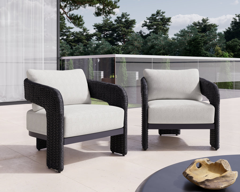 Pylos Lounge Chair - Black - Louis Cream | Sunpan Furniture - 111681