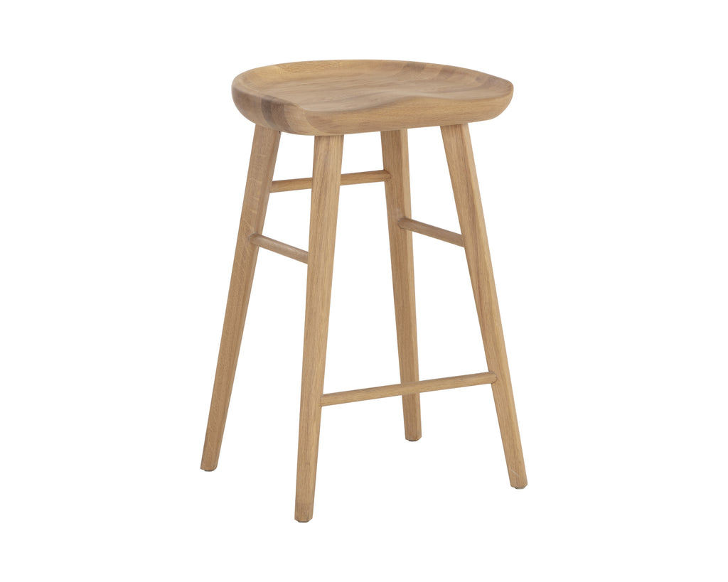 Dominic Counter Stool - Light Oak | Sunpan Furniture - 110044