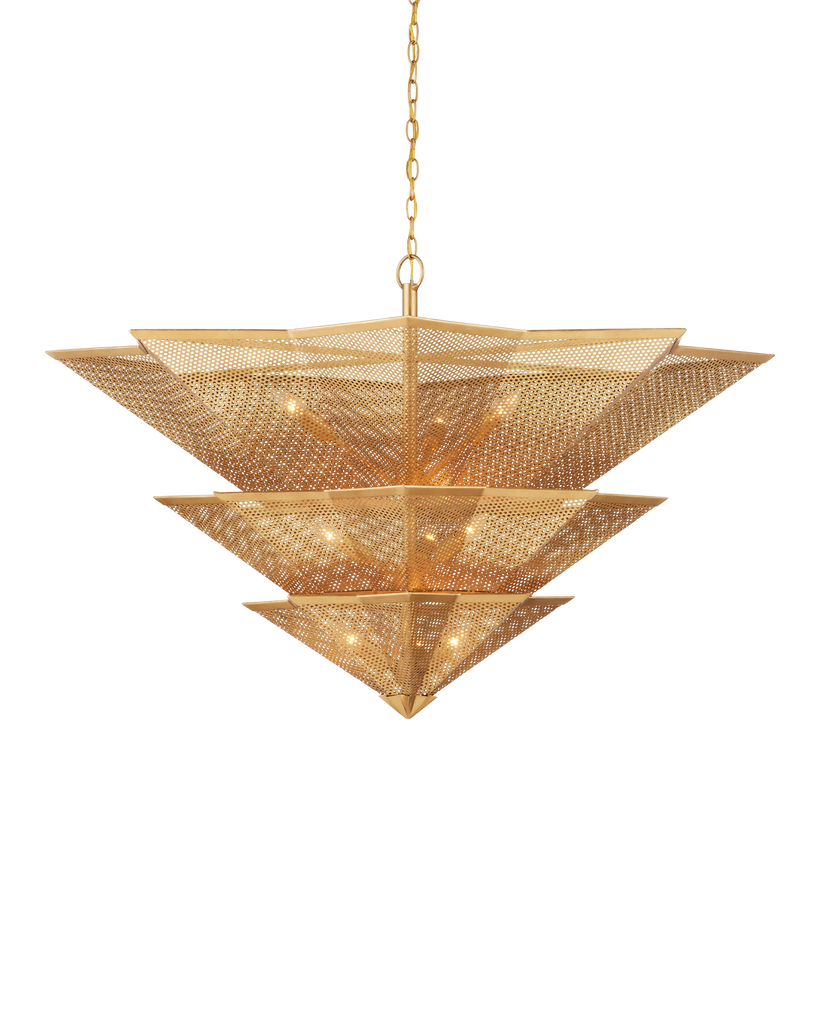 Currey & Co Hanway Gold Chandelier | 9000-0359