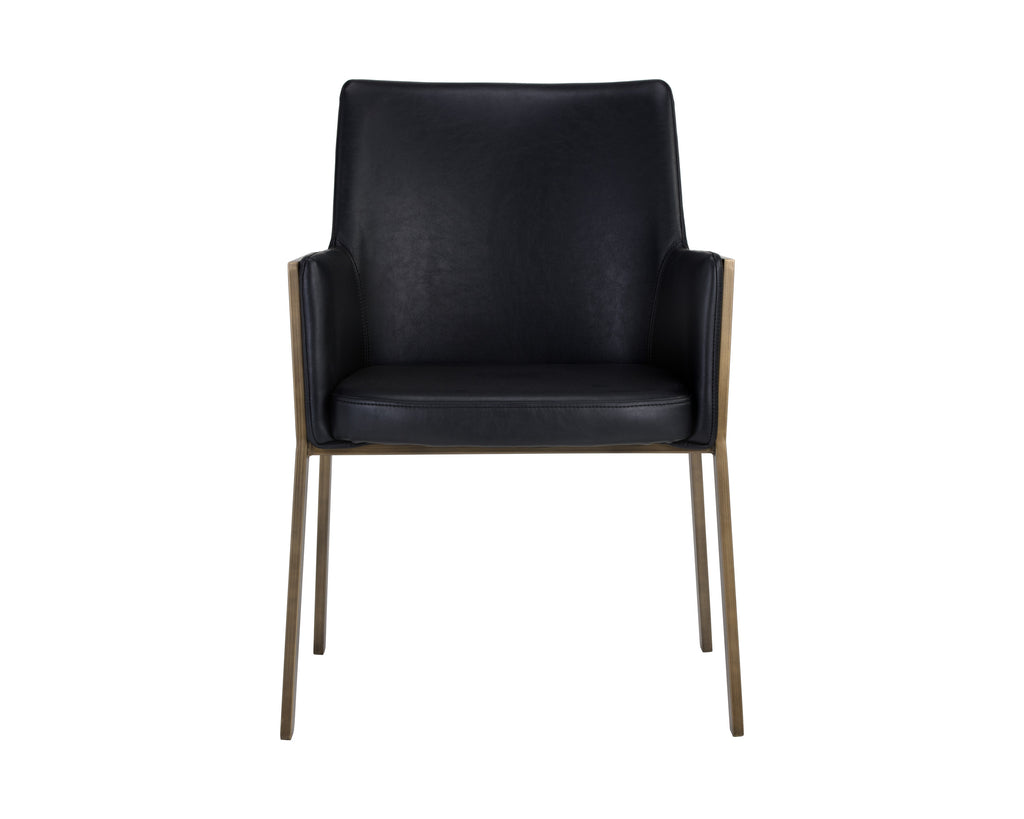 Bernadette Dining Armchair - Bravo Black | Sunpan Furniture - 105284