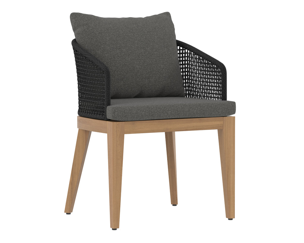 Capri Dining Armchair - Natural - Gracebay Grey | Sunpan Furniture - 109476