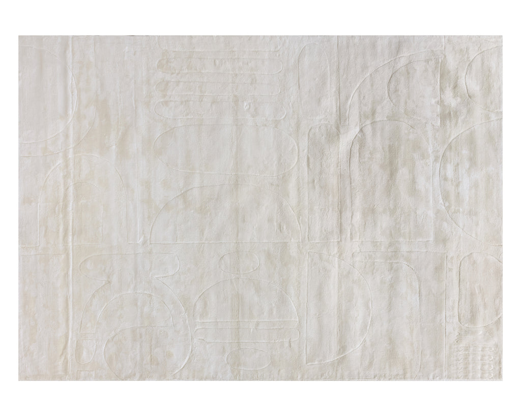 Caruso Hand-Loomed Rug - Cream / Ivory - 10' X 14' | Sunpan Furniture - 109592