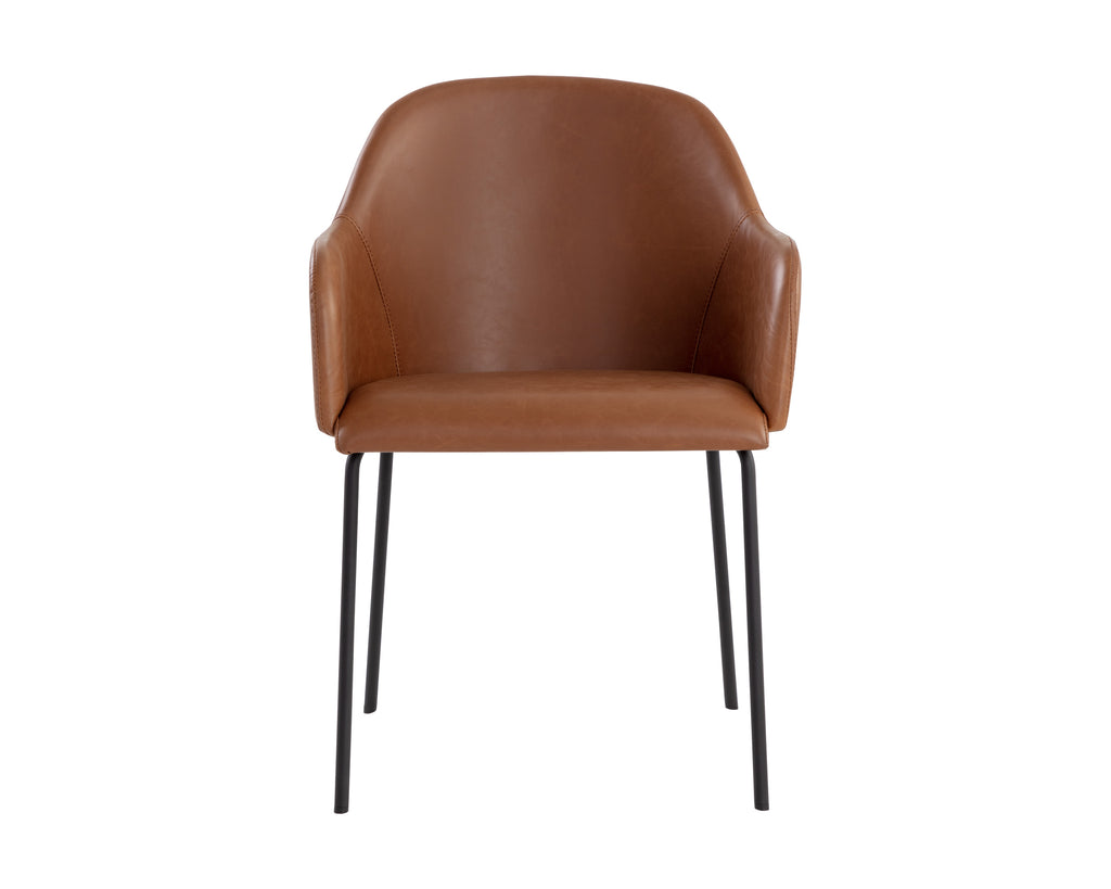 Hensley Dining Armchair - Hazelnut | Sunpan Furniture - 109140