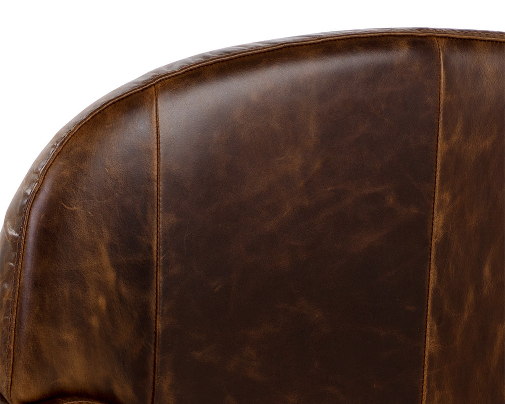 Bastoni Lounge Chair - Chocolate Leather | Sunpan Furniture - 109010