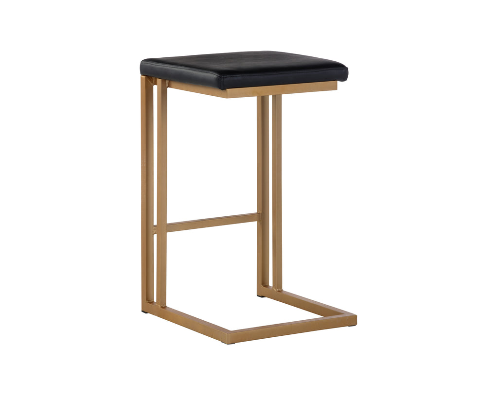 Boone Counter Stool - Champagne Gold - Onyx | Sunpan Furniture - 103644