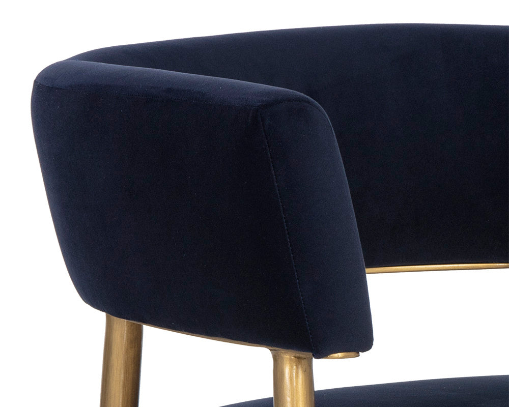 Maestro Dining Armchair - Abbington Navy | Sunpan Furniture - 106493