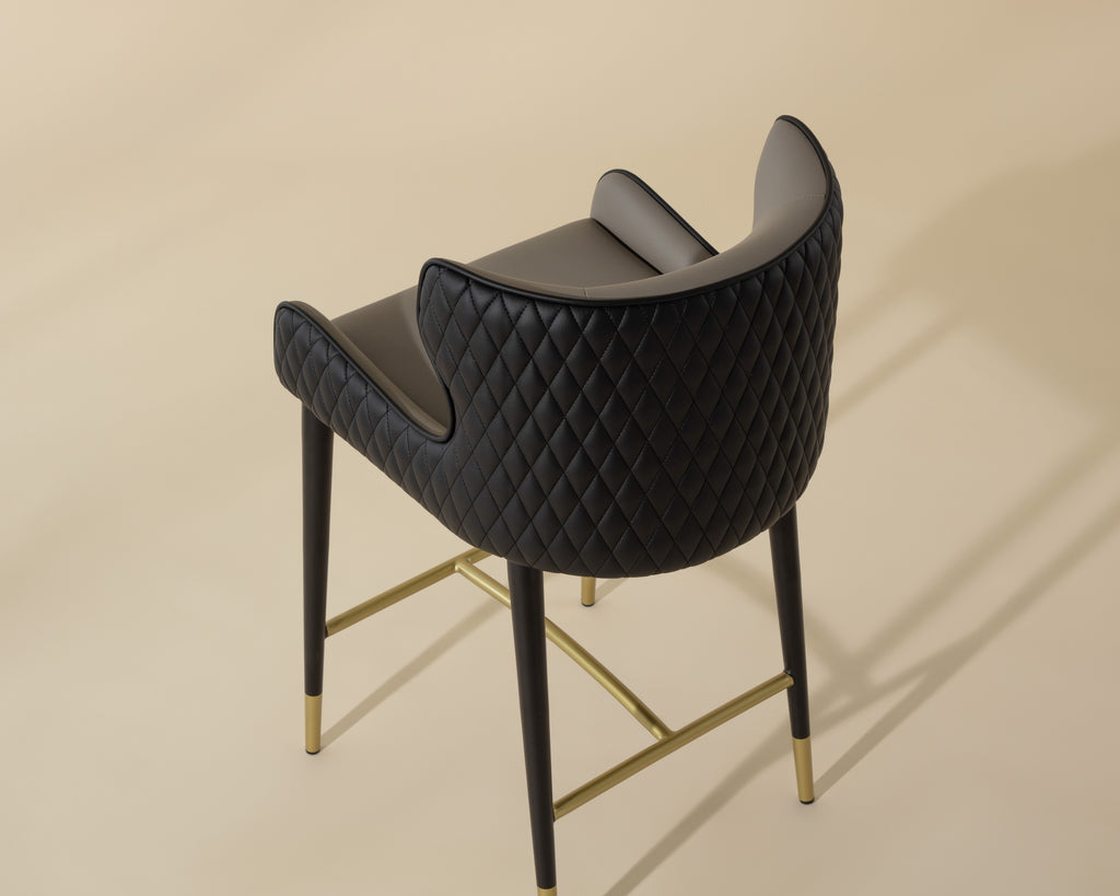 Gianni Counter Stool - Dillon Stratus / Dillon Black | Sunpan Furniture - 108714