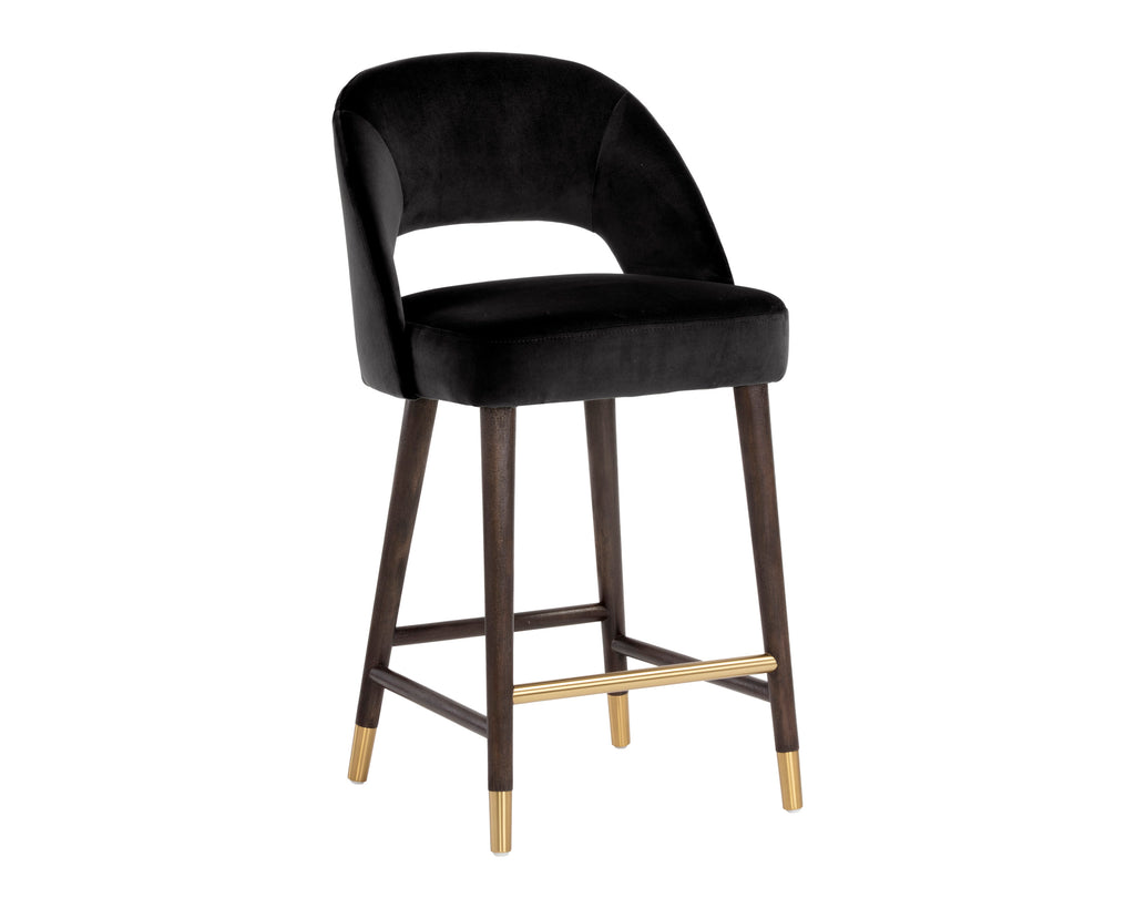 Monae Counter Stool - Abbington Black | Sunpan Furniture - 105494