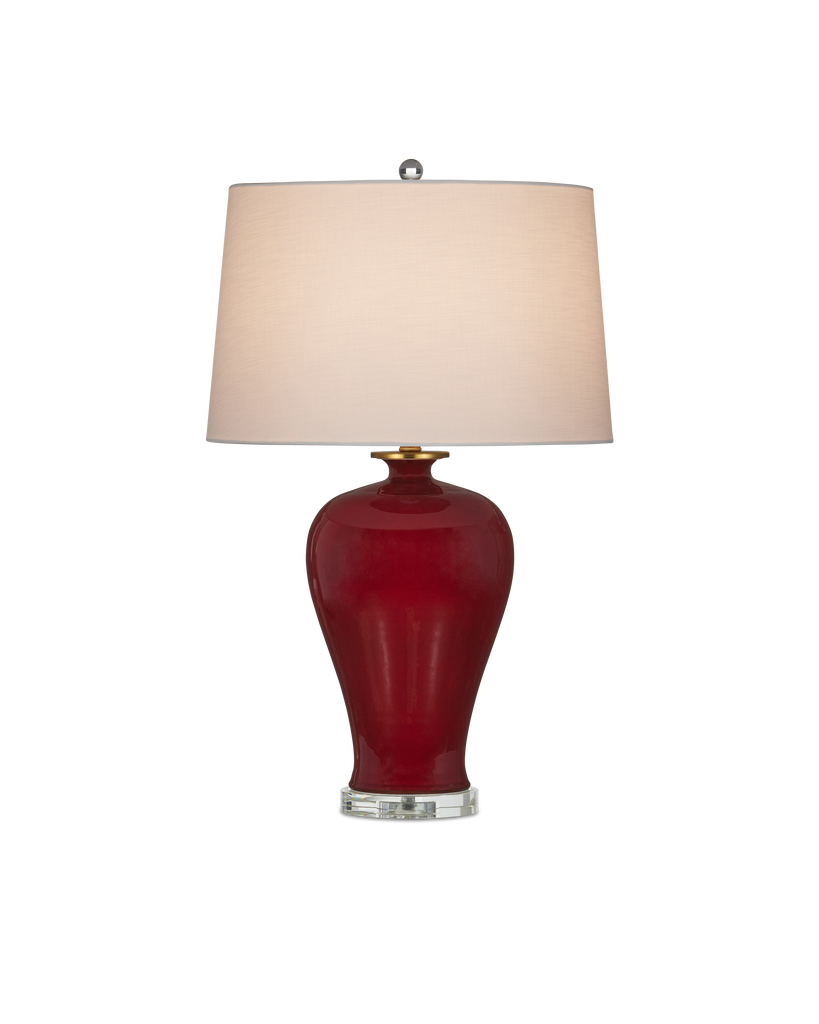 Currey & Co Imperial Red Table Lamp | 6000-0932