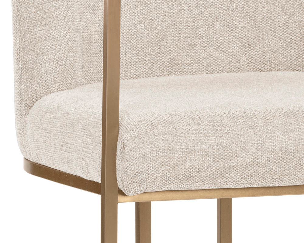 Rayla Dining Armchair - Belfast Oatmeal | Sunpan Furniture - 106727