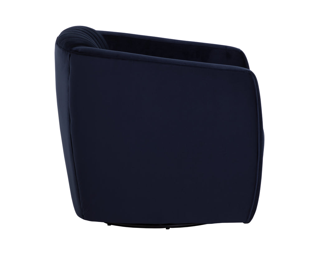 Garrison Swivel Lounge Chair - Abbington Navy | Sunpan Furniture - 110185