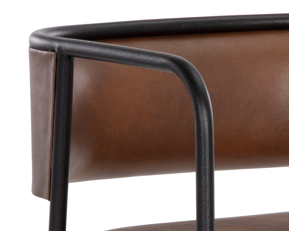 Brenan Counter Stool - Bravo Cognac | Sunpan Furniture - 108096