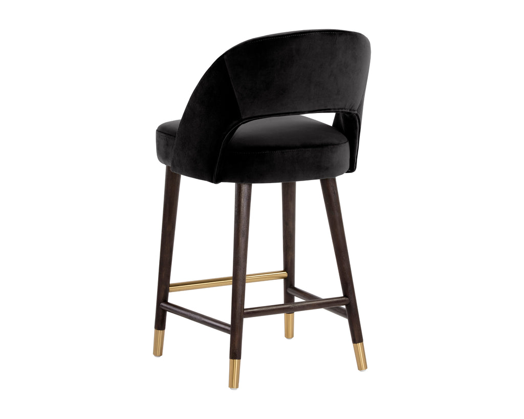 Monae Counter Stool - Abbington Black | Sunpan Furniture - 105494