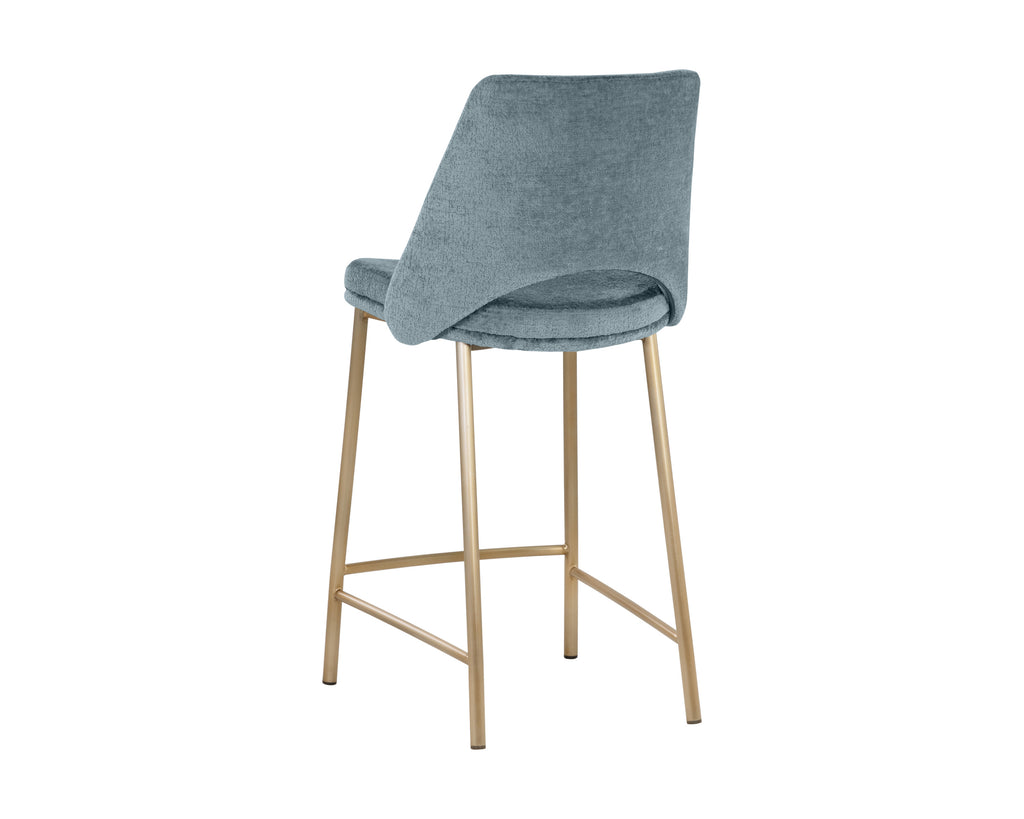 Radella Counter Stool - Bergen French Blue | Sunpan Furniture - 108514