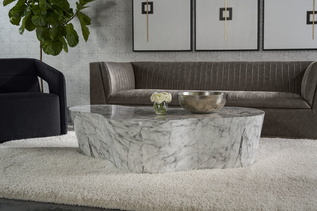 Ava Coffee Table - Marble Look | Sunpan Furniture - 103309