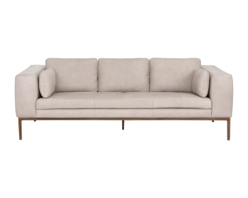 Burr Sofa - Bali Bone Leather | Sunpan Furniture - 106598