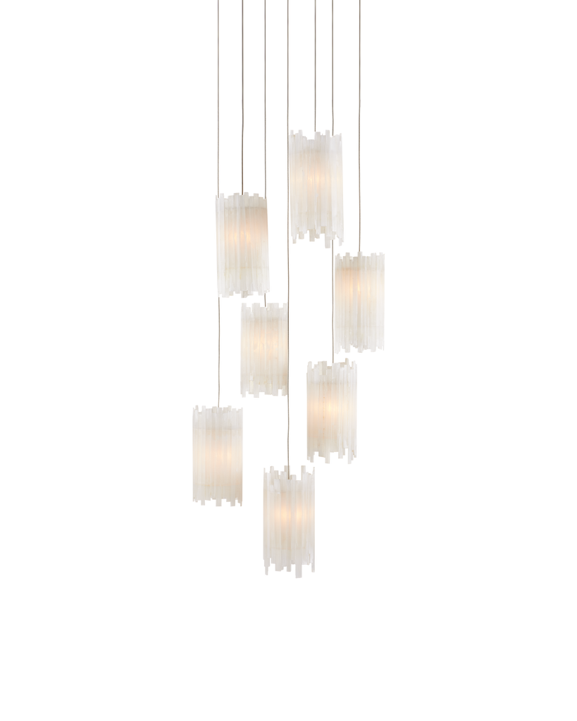 Currey & Co Escenia 7-Light Round Multi-Drop Pendant | 9000-0883