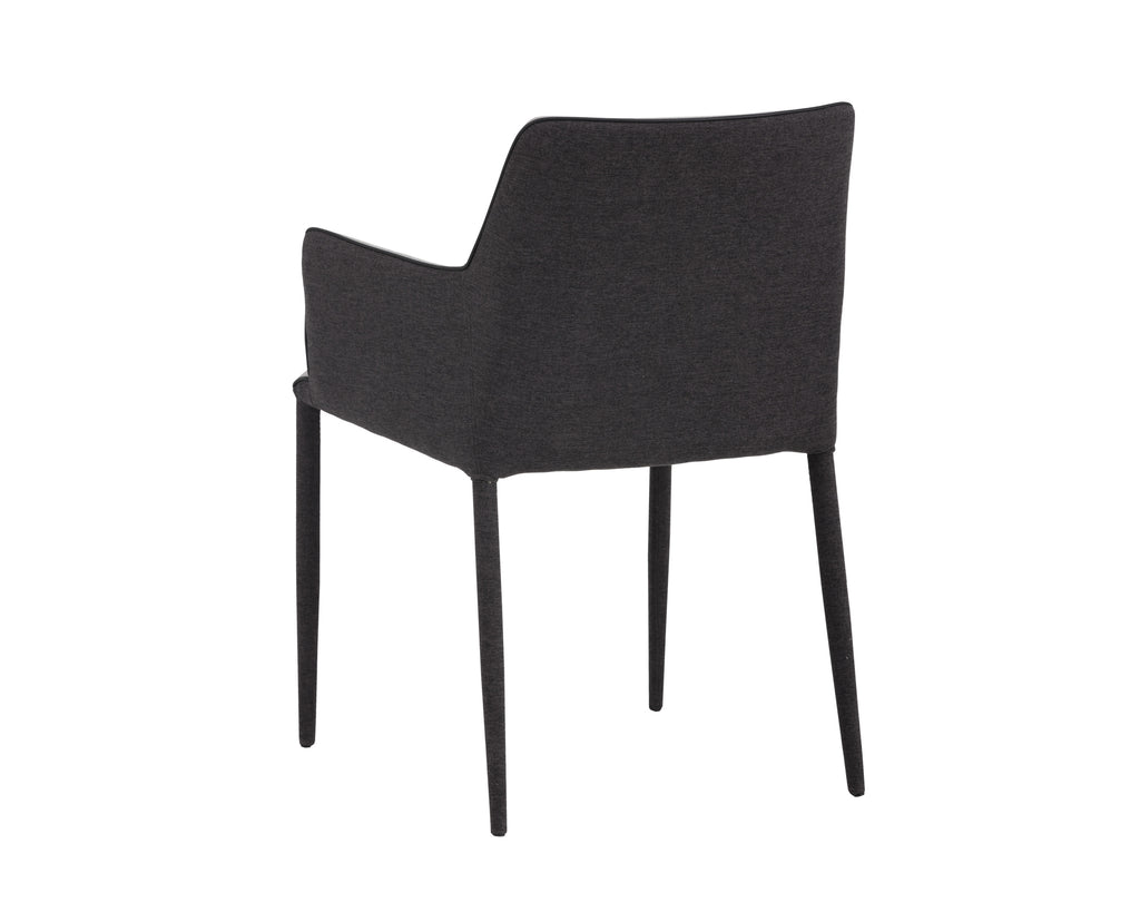 Renee Dining Armchair - Armour Grey / Dark Slate | Sunpan Furniture - 103158