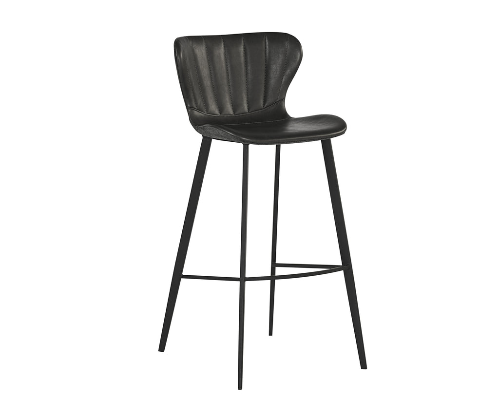 Arabella Barstool - Bravo Portabella / Polo Club Kohl Grey | Sunpan Furniture - 104491