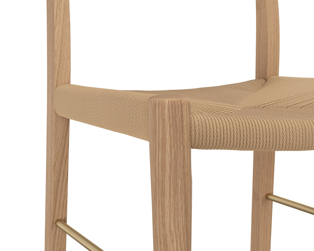 Bondi Counter Stool - Light Oak | Sunpan Furniture - 110982