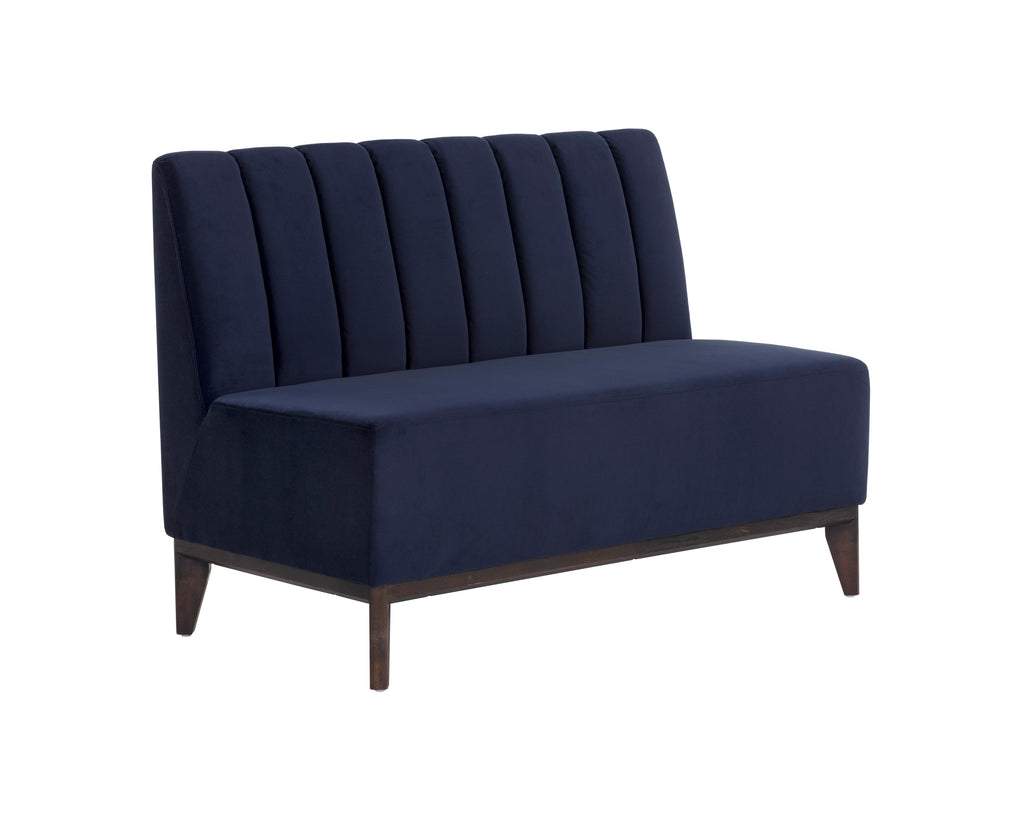 Kosovo Banquette - Brown - Abbington Navy | Sunpan Furniture - 111496