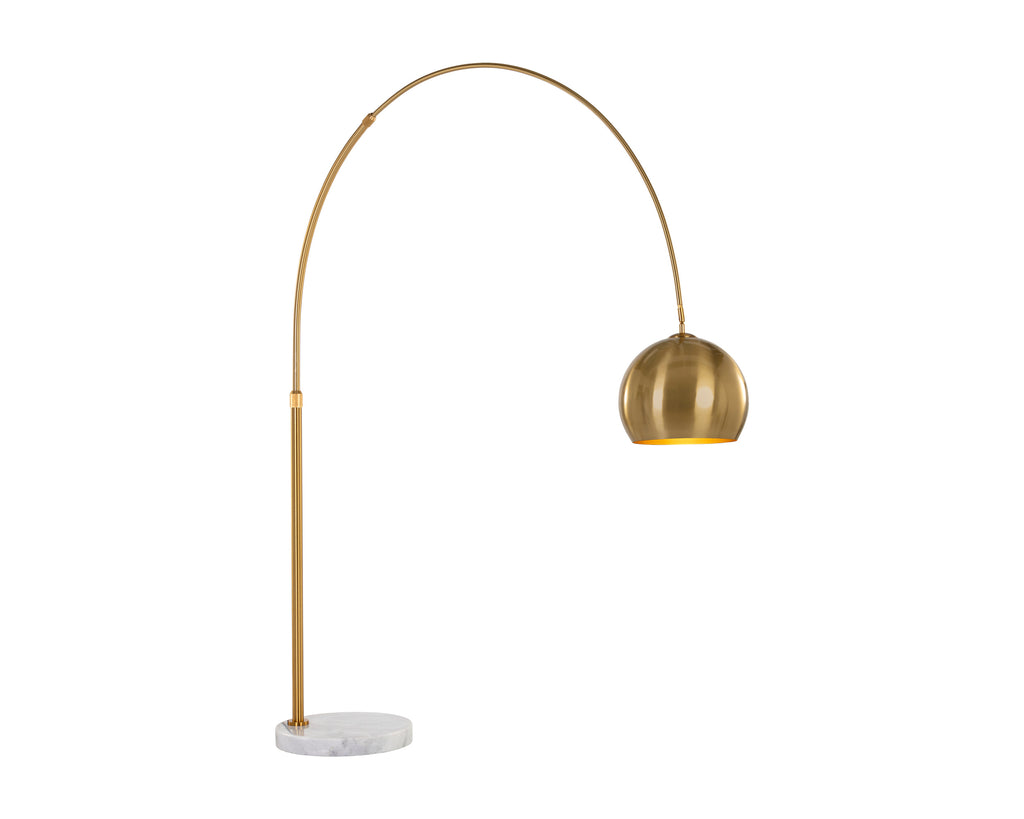 Vern Floor Lamp - Brass | Sunpan Furniture - 106797