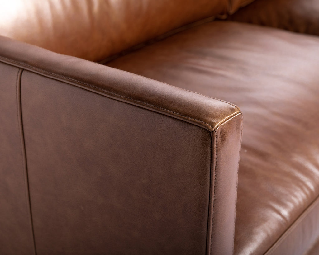 Rogers Sofa - Shalimar Tobacco Leather | Sunpan Furniture - 110582