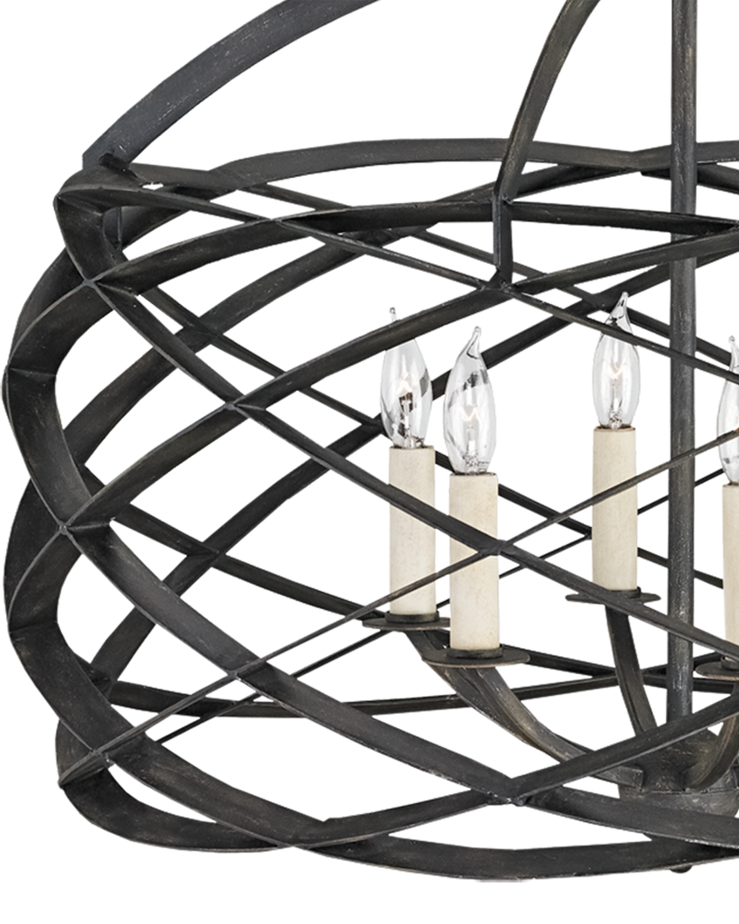 Horatio Black Chandelier | Currey & Co - 9729