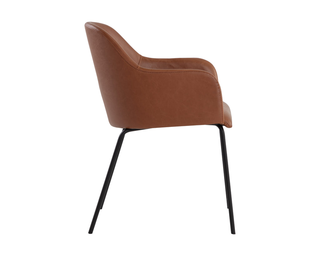 Hensley Dining Armchair - Hazelnut | Sunpan Furniture - 109140