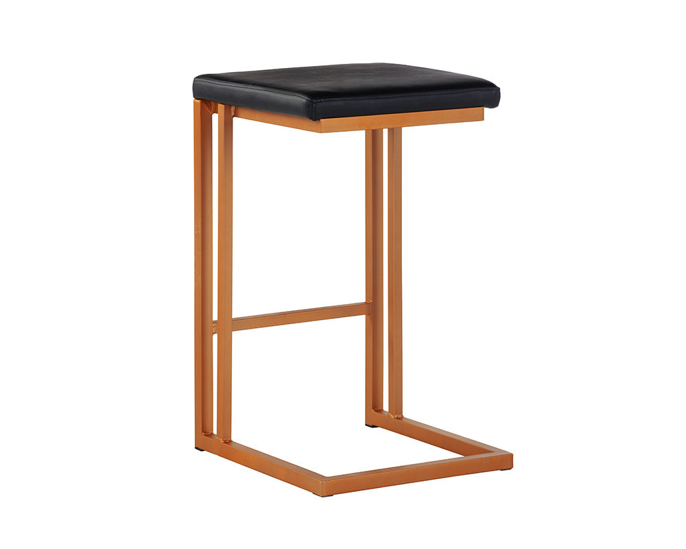 Boone Counter Stool - Champagne Gold - Onyx | Sunpan Furniture - 103644