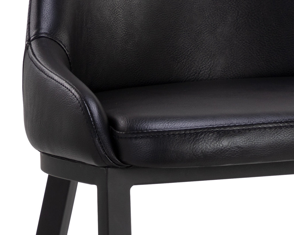 Astra Barstool - Black - Nightfall Black | Sunpan Furniture - 110448