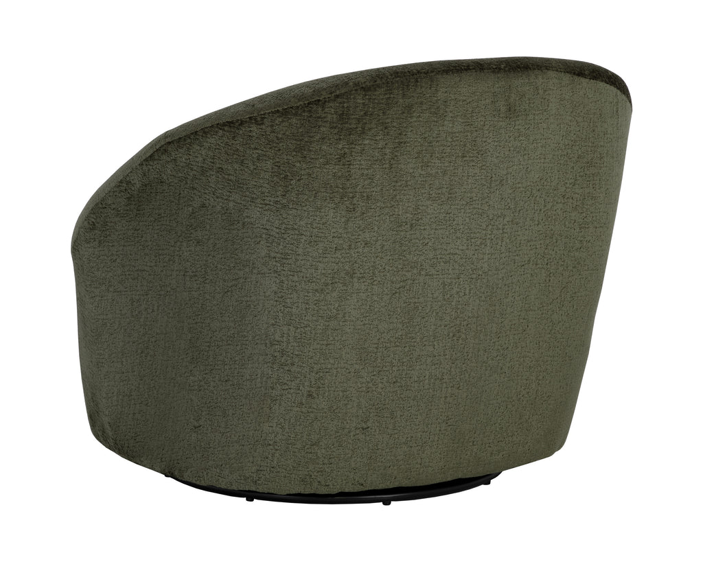 Bliss Swivel Lounge Chair - Bergen Olive | Sunpan Furniture - 111410