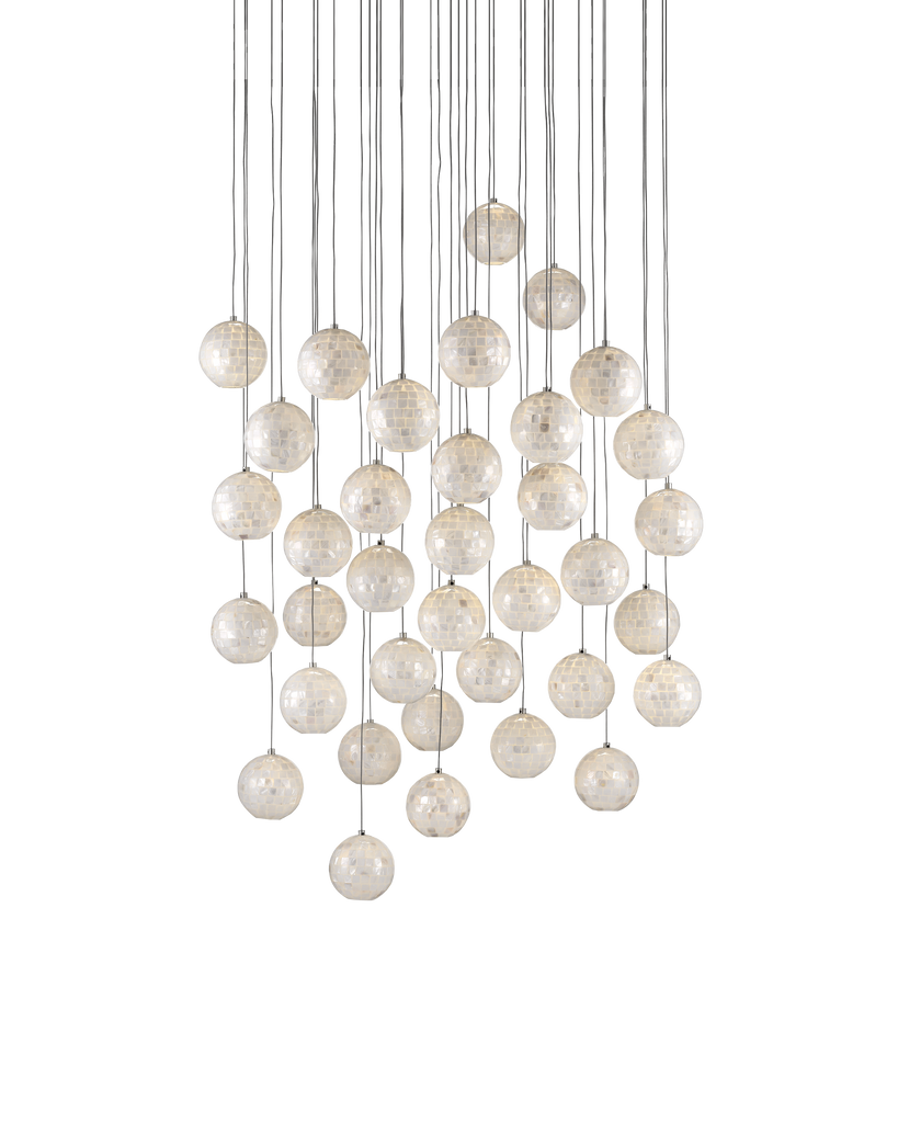 Currey & Co Finhorn 36-Light Round Multi-Drop Pendant | 9000-0722