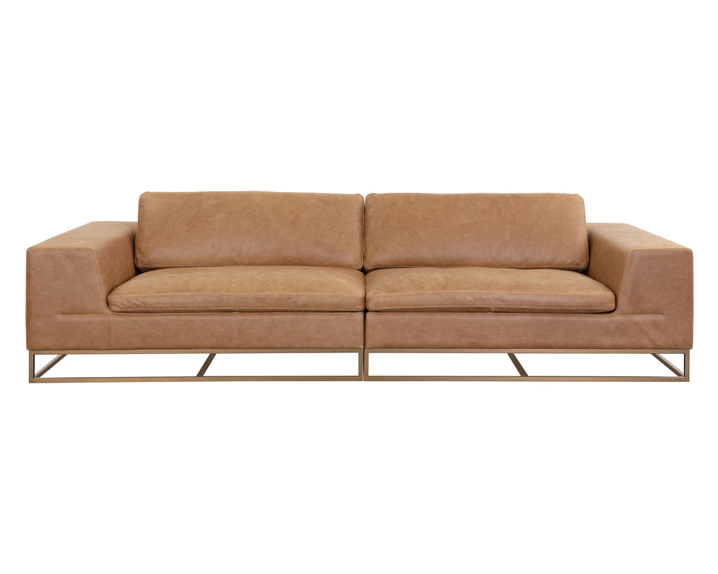 Ira Sofa - Camel Leather | Sunpan Furniture - 111478